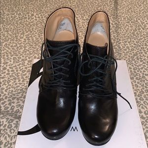 Black Lace up Booties